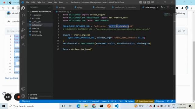 Company Management Tracking System project in FastAPI смотреть онлайн