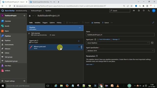 How to add maven task to build maven project with YAML CI/CD pipeline in Azure DevOps смотреть онлайн