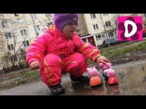 ✿ Играем на Детской Площадке СВИНКА ПЕППА в Луже Peppa Pig Playground Fun Play Place for Kids