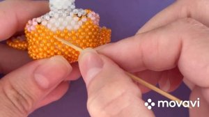 5 часть Морковный корги #амигурумиизбисера.Второе ушко и начало туловища #amigurumi #амигуруми