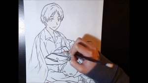 Natsume Takashi - Natsume Yuujinchou (Speed Drawing)