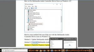 Fix Multimedia Audio Controller Driver Error on Windows 10