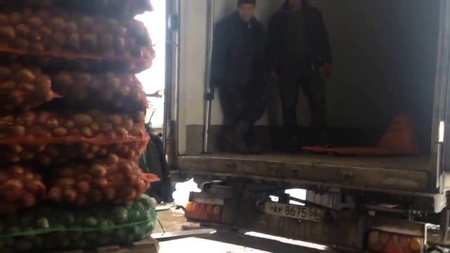 Погрузка картофеля 