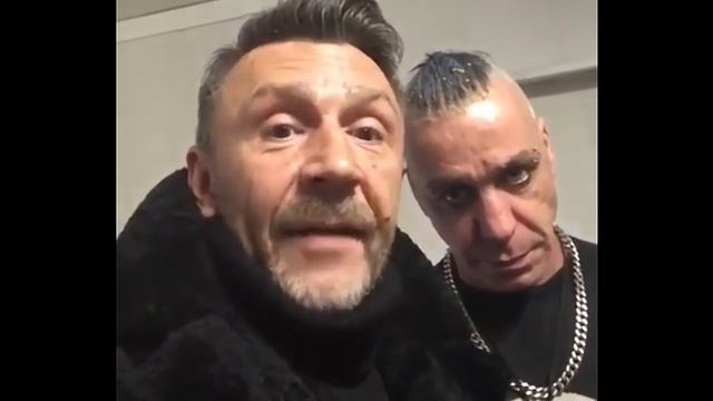 Сергей Шнуров и Тилль Линдеманн в Питере