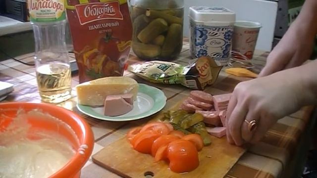 Вкусная пицца для любимого мужа за 15 минут