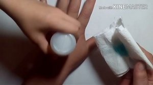 Удаляем зелёнку с кожи рук и т.д.