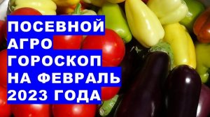 Посевной агрогороскоп на февраль 2023 года. Посівний агрогороскоп на лютий 2023 року