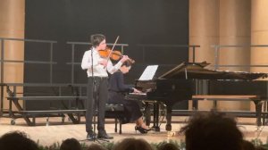 И.Брамс "Венгерский танец N1" скрипка- Фёдор Милютин  форт-но - Вербицкая И.Ю.