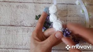 Ободок из роз🌹 за 10 минут.