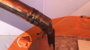 Походная баня из зимней палатки!