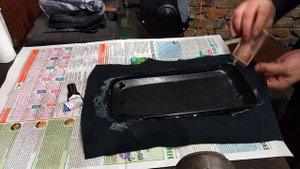 Перетяжка подлокотника MITSUBISHI. Получилось только со 2-го раза.