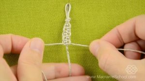 Easy Macrame Bracelet with Beads and Button Clasp - Tutorial