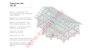 Краткий обзор проекта каркасного дома КД-56/Дарина 2