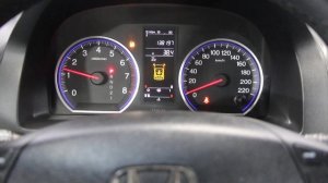 HONDA CR-V (2008 г) приборная панель, момент запуска двигатель