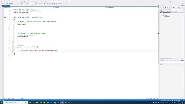Unity - Call a method/function from another script смотреть онлайн