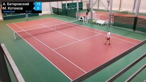 А. Батаровский vs М.  Котюков  - Турнир по большому теннису