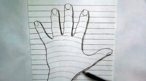 Простая 3Д Рука карандашом за 5 минут A simple 3D pencil Hand in 5 minutes