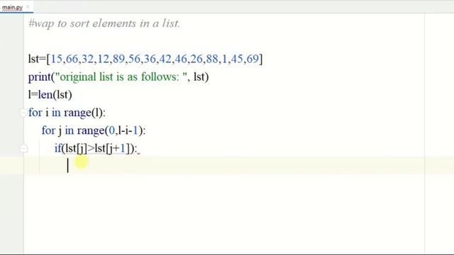 Python Programs | Adding elements in a LIST | SORTING | BUBBLE SORT | Python Tutorial | हिंदी में