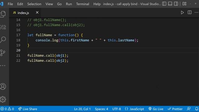 JavaScript Call Bind and Apply | Mastering Advanced JavaScript Concepts