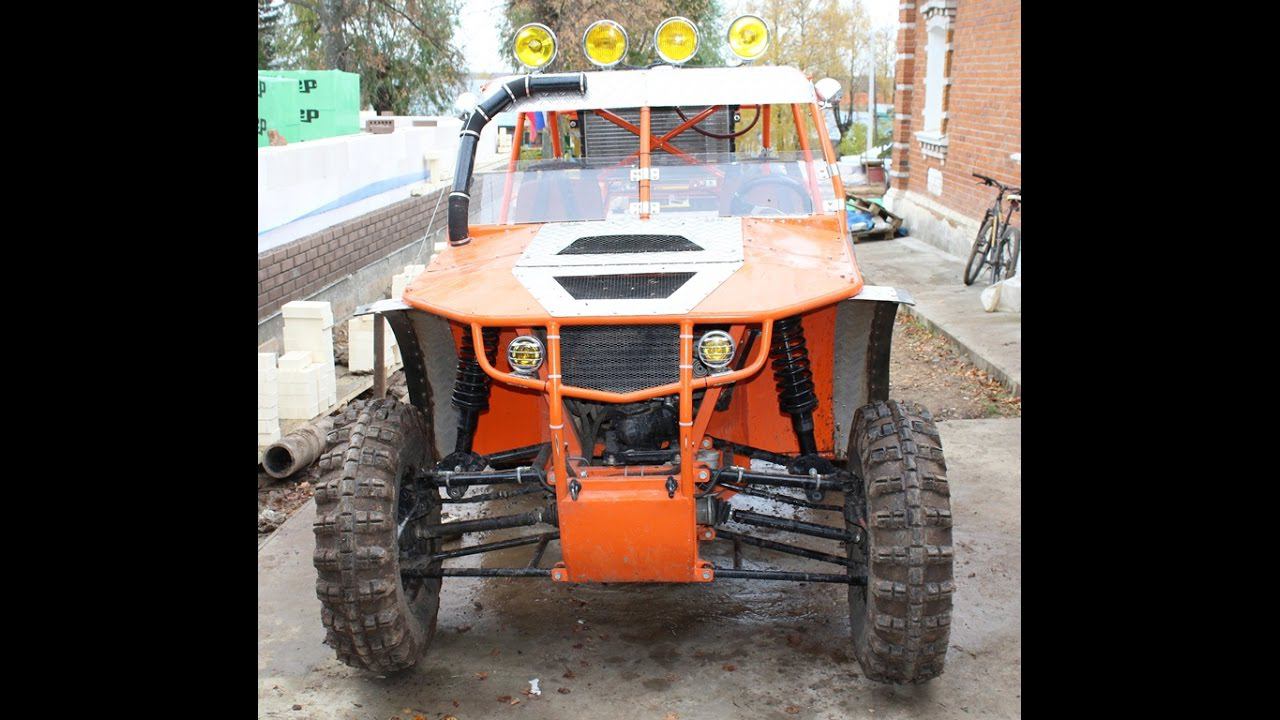 Самодельные регулируемые амортизаторы. Установка на багги. смотреть онлайн