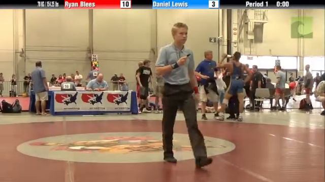 Men 70 KG / 154.25 lbs - Ryan Blees vs. Daniel Lewis смотреть онлайн