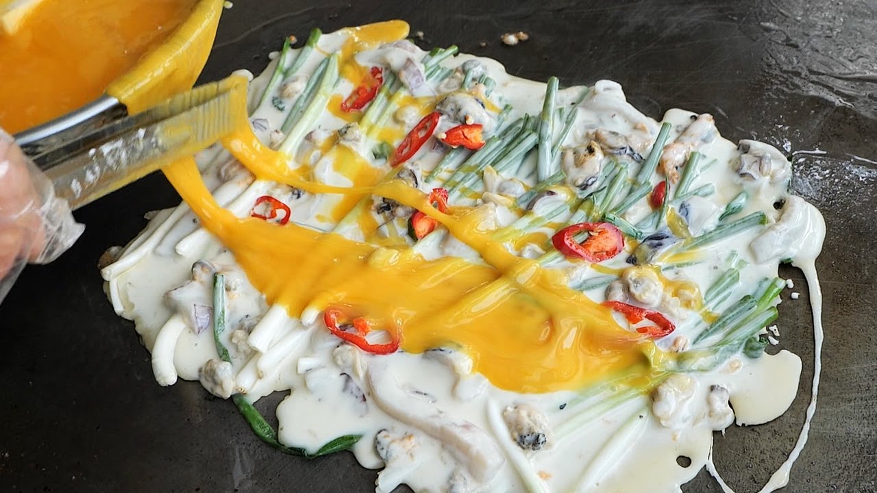 традиционные корейские блины - корейская кухня.