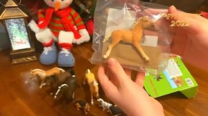 Распаковка новогодних подарков ? Наборы , лошади и другие животные от фирмы Schleich ?