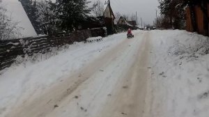 Снегоход из гироскутера @