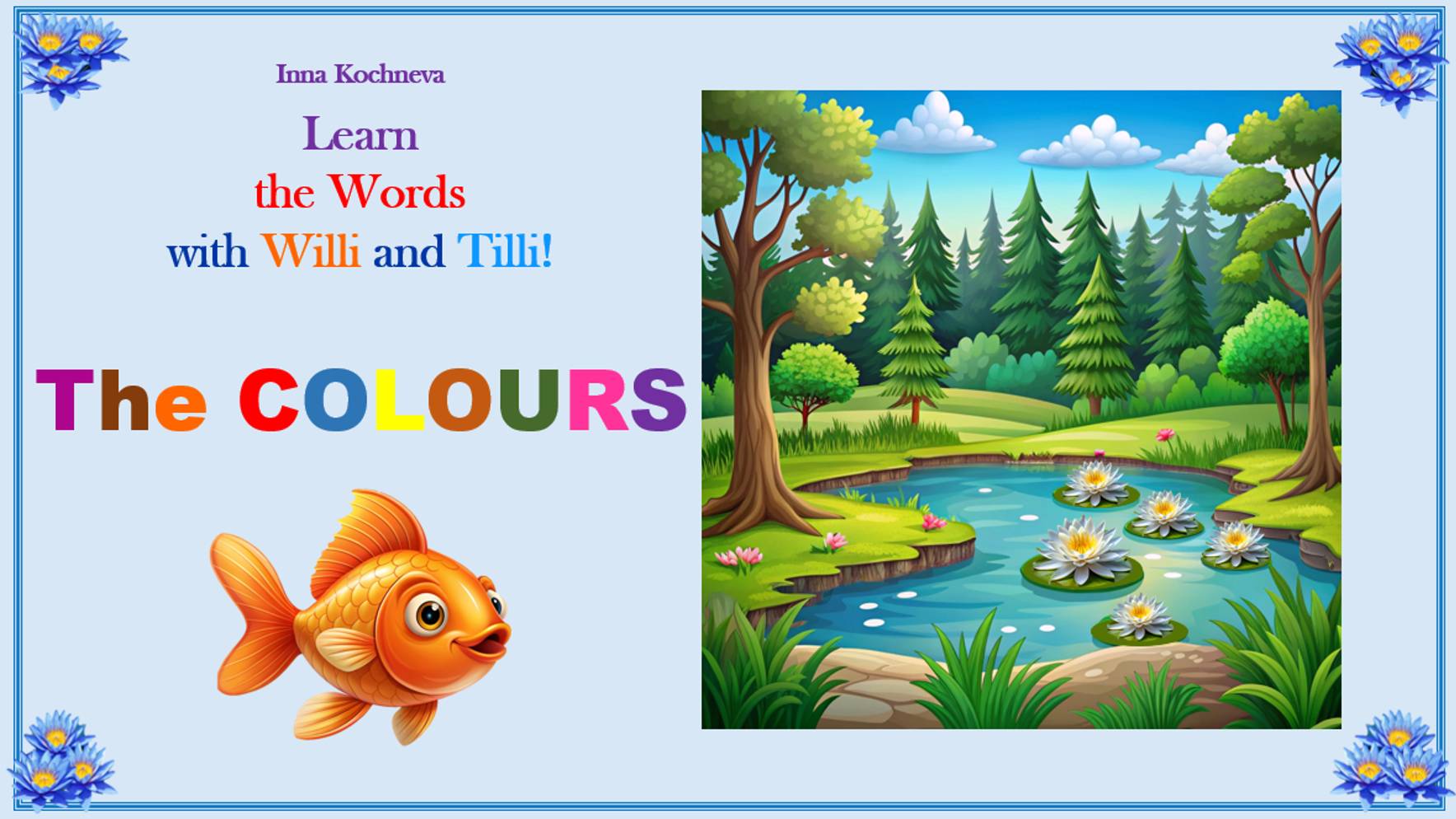 the colours Part 1 Learn the words with Willi und Tilli