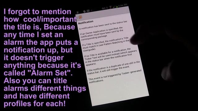 Tasker 101 Tutorial: Lesson 19 - Trigger Task w/ Notification from ANY other Android App смотреть онлайн