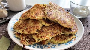 Картофельные драники - очень быстро, очень просто, очень вкусно!