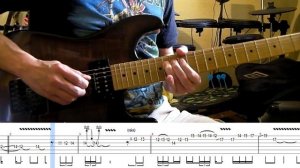Iron Maiden - Darkest Hour Dave Murray's guitar solo lesson (with tablatures and backing tracks)