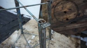 Стол для пикника из катушки от кабеля.