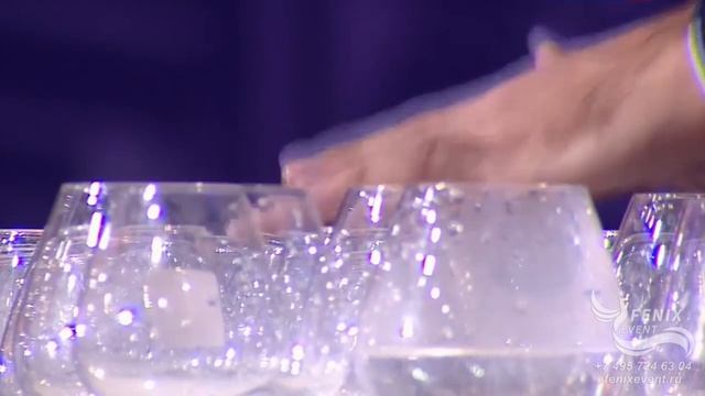 Заказать оригинальное шоу Поющие бокалы на праздник, свадьбу, юбилей и корпоратив в Москве