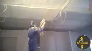 Пена для утепления.Утепление потолка жесткой пеной он же ППУ!