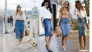 МОДНЫЕ ДЖИНСОВЫЕ ЮБКИ ❤️ФАСОНЫ НОВИНКИ ИДЕИ ОБРАЗОВ