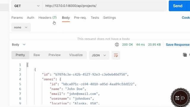 Python Django - Postman Configuration