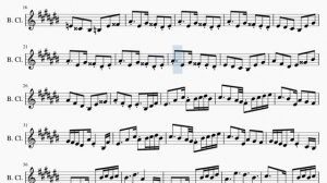 Bass Clarinet Sheet Music: How to play Spear of Justice (Undertale) by Toby Fox