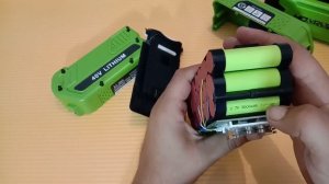 greenworks Что внутри купленого на алиэкспресс аккумулятора на 6 А/ч?