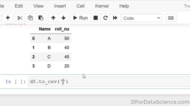 How export pandas dataframe as csv file - python pandas tutorial in hindi
