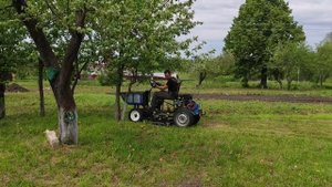 Минитрактор/газонокосилка из мотоблока Нева МБ23