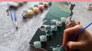 Как раскрашивать картину по номерам?