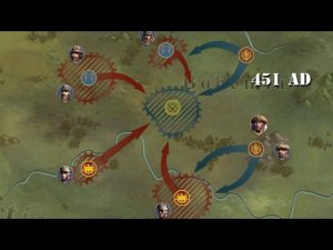 great conqueror Rome. Huns. The Gaul offensive. 3. 2.