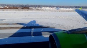 Взлет из Домодедово А320 S7 Airlines