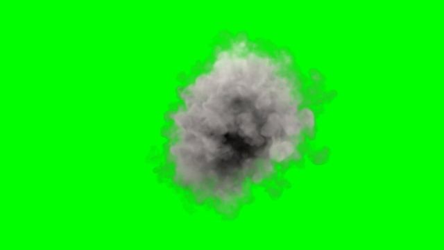 Футаж HD. Дым, хромакей