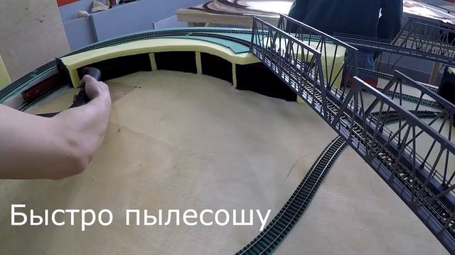 Макет железной дороги с начала#7 ДОДЕЛАЛ РАСКЛАДКУ смотреть онлайн