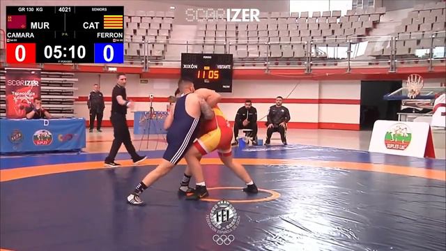 3º R. GR - 130Kg: CAMARA SANCHEZ, GERONIMO (MUR) FERRON DIMAS, KEVIN (CAT)