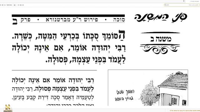 Трактат Сукка с картинками. Третий урок смотреть онлайн