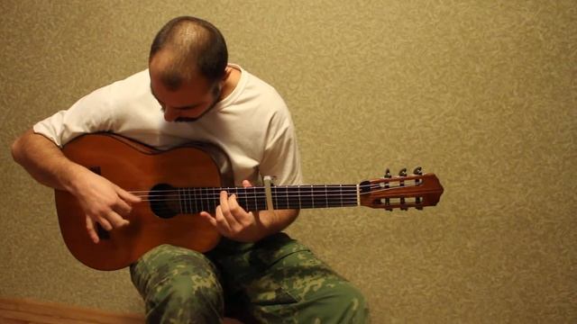 Казацкая разминка (авторская). Безногтевой способ звукоизвлечения. Чистый звук классической гитары. смотреть онлайн