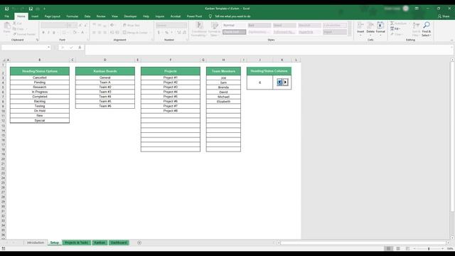 Kanban Board Project Management Excel and Google Sheets Template! смотреть онлайн